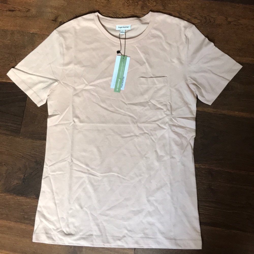 BRAND NEW minimalist peach tee